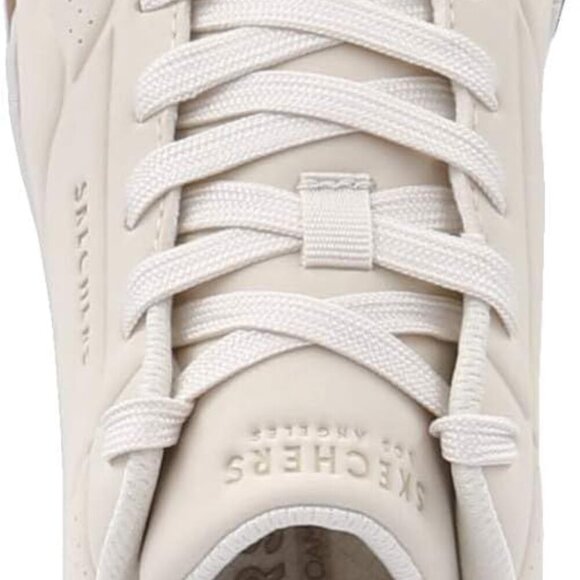 Women's Lace-Up Sneakers Off-White 7.5 Memory Foam Cushioned Retro Style - Picture 4 of 8